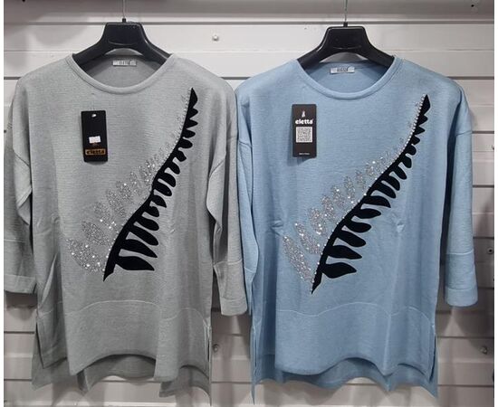 Свитер женский JL91 grey р.52-54 "Julia" недорого оптом от прямого поставщика Фотография Свитер женский JL91 grey р.52-54 "Julia" недорого оптом от прямого поставщика