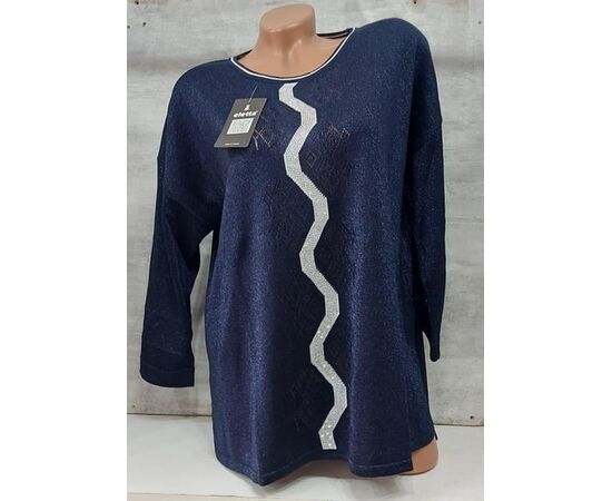 Свитер женский JL94 navy р.52-54 "Julia" недорого оптом от прямого поставщика Фотография Свитер женский JL94 navy р.52-54 "Julia" недорого оптом от прямого поставщика