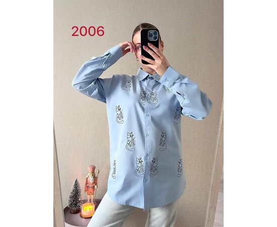 Сорочка жіноча 2006 l.blue р.S-XL "FSN" недорого оптом від прямого постачальника Сорочка жіноча 2006 l.blue р.S-XL "FSN" недорого оптом від прямого постачальника