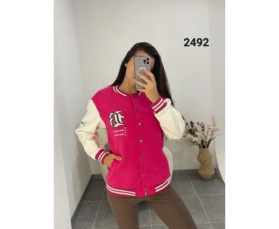 Куртка женская демисезонная 2492 pink р.42-48 "FSN" недорого оптом от прямого поставщика Фотография Куртка женская демисезонная 2492 pink р.42-48 "FSN" недорого оптом от прямого поставщика