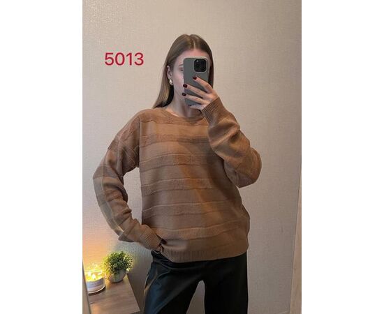 Свитер женский 5013-3 brown р.48-52 "FSN" недорого оптом от прямого поставщика Фотография Свитер женский 5013-3 brown р.48-52 "FSN" недорого оптом от прямого поставщика