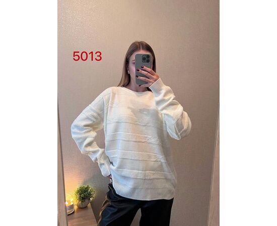 Свитер женский 5013-3 white р.48-52 "FSN" недорого оптом от прямого поставщика Фотография Свитер женский 5013-3 white р.48-52 "FSN" недорого оптом от прямого поставщика