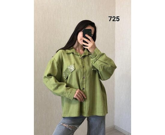 Сорочка жіноча 725 green р.50-54 "FSN" недорого оптом від прямого постачальника Сорочка жіноча 725 green р.50-54 "FSN" недорого оптом від прямого постачальника