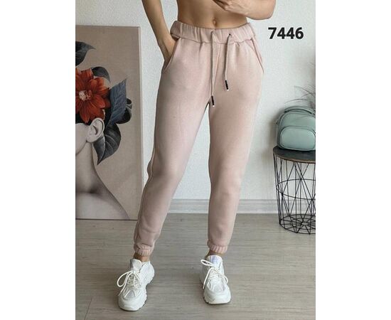 Штаны спортивные женские тёплые 7446 beige р.42-48 "FSN" недорого оптом от прямого поставщика Фотография Штаны спортивные женские тёплые 7446 beige р.42-48 "FSN" недорого оптом от прямого поставщика