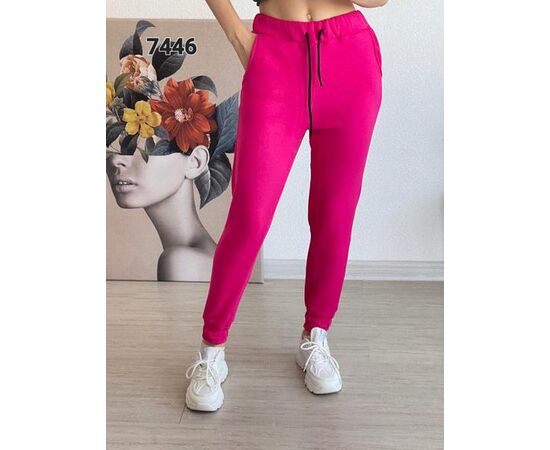 Штаны спортивные женские тёплые 7446 pink р.42-48 "FSN" недорого оптом от прямого поставщика Фотография Штаны спортивные женские тёплые 7446 pink р.42-48 "FSN" недорого оптом от прямого поставщика