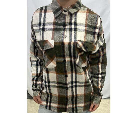 Сорочка жіноча XR519 khaki р.S-XL "X-Ray" недорого оптом від прямого постачальника Сорочка жіноча XR519 khaki р.S-XL "X-Ray" недорого оптом від прямого постачальника