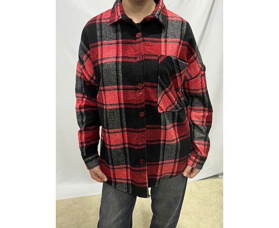 Сорочка жіноча XR525 red р.S-L "X-Ray" недорого оптом від прямого постачальника Сорочка жіноча XR525 red р.S-L "X-Ray" недорого оптом від прямого постачальника