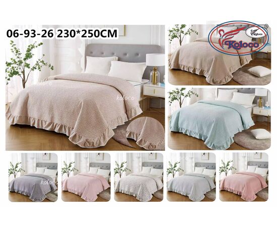 Покрывало 06-93-26 р.200*230 "Koloco" недорого от прямого поставщика Фотография Покрывало 06-93-26 р.200*230 "Koloco" недорого от прямого поставщика