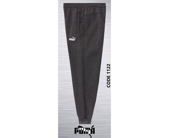 Спортивні штани чоловічі на флісі Пума розміри S-2XL (5 кв) "REMAIN" недорого від прямого постачальника, зображення 4