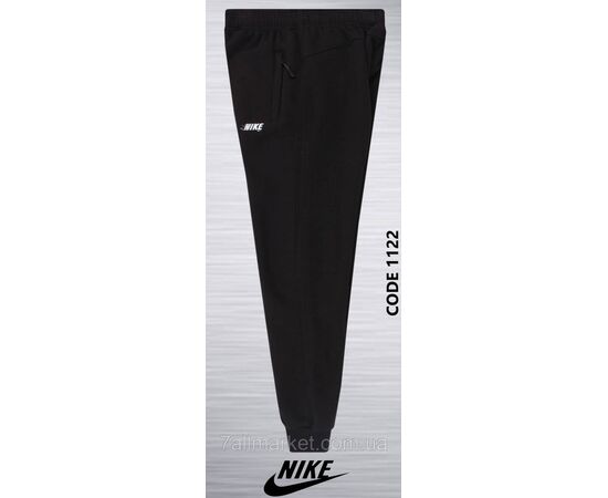 Спортивні штани чоловічі на флісі NIKE розміри 2XL-6XL (4кол) "REMAIN" недорого від прямого постачальника, зображення 4