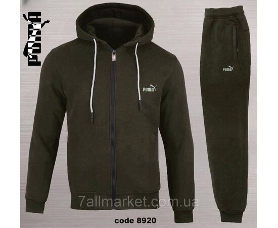 Спортивный мужской костюм на флисе Пума размеры S-2XL (3цв) "REMAIN" недорого от прямого поставщика, изображение 3 Фотография Спортивный мужской костюм на флисе Пума размеры S-2XL (3цв) "REMAIN" недорого от прямого поставщика, изображение 3