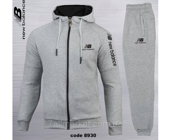 Спортивный мужской костюм на флисе NEW BALANCE размеры S-2XL (3цв) "REMAIN" недорого от прямого поставщика, изображение 4 Фотография Спортивный мужской костюм на флисе NEW BALANCE размеры S-2XL (3цв) "REMAIN" недорого от прямого поставщика, изображение 4