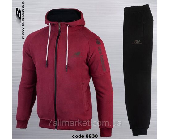 Спортивный мужской костюм на флисе NEW BALANCE размеры S-2XL (3цв) "REMAIN" недорого от прямого поставщика, изображение 2 Фотография Спортивный мужской костюм на флисе NEW BALANCE размеры S-2XL (3цв) "REMAIN" недорого от прямого поставщика, изображение 2