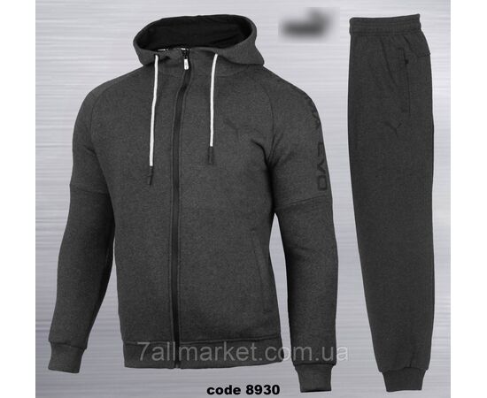 Спортивный мужской костюм на флисе Пума размеры S-2XL (4цв) "REMAIN" недорого от прямого поставщика, изображение 4 Фотография Спортивный мужской костюм на флисе Пума размеры S-2XL (4цв) "REMAIN" недорого от прямого поставщика, изображение 4