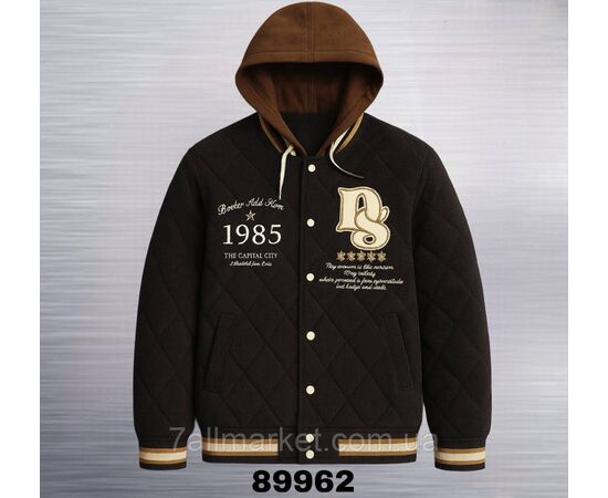 Куртка-бомбер чоловіча демісезонна вельветова р-ри M-3XL (3кв) "REMAIN" недорого від прямого постачальника, зображення 3