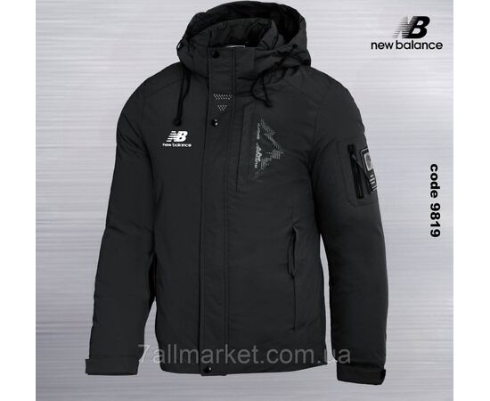 Фотография Куртка мужская зимняя с капюшоном NEW BALANCE размеры 46-54 (2цв)  "REMAIN" купить недорого от прямого поставщика, изображение 2