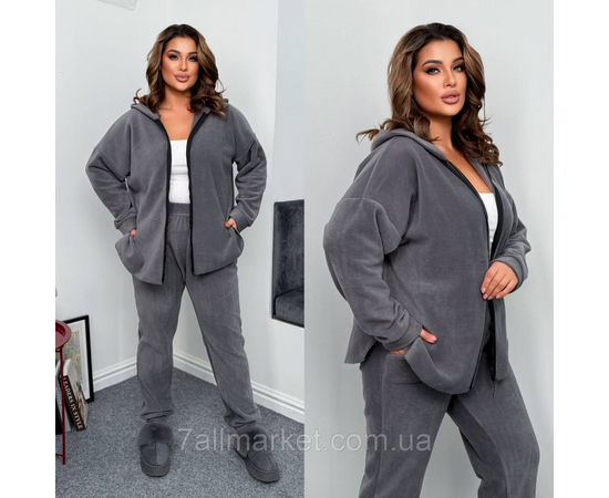 Костюм 2-ка женский спортивный флисовый (46-60) "LADA" недорого от прямого поставщика, изображение 3 Фотография Костюм 2-ка женский спортивный флисовый (46-60) "LADA" недорого от прямого поставщика, изображение 3