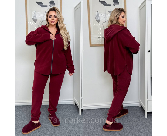 Костюм 2-ка женский спортивный флисовый (46-60) "LADA" недорого от прямого поставщика, изображение 2 Фотография Костюм 2-ка женский спортивный флисовый (46-60) "LADA" недорого от прямого поставщика, изображение 2