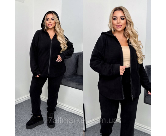 Костюм 2-ка женский спортивный флисовый (46-60) "LADA" недорого от прямого поставщика, изображение 3 Фотография Костюм 2-ка женский спортивный флисовый (46-60) "LADA" недорого от прямого поставщика, изображение 3