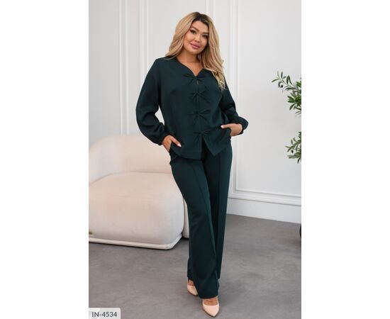 Костюм брючный женский большие размеры р.48-50;52-54;56-58;60-62 (4цв) "BELUZA" купить недорого от прямого поставщика, изображение 12 Фотография Костюм брючный женский большие размеры р.48-50;52-54;56-58;60-62 (4цв) "BELUZA" купить недорого от прямого поставщика, изображение 12