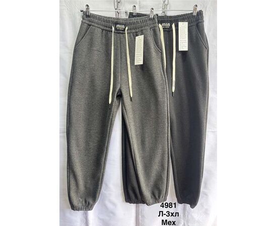 Штани спортивні жіночі теплі 4981-1 black р.L-3XL "WELL" недорого оптом від прямого постачальника Штани спортивні жіночі теплі 4981-1 black р.L-3XL "WELL" недорого оптом від прямого постачальника