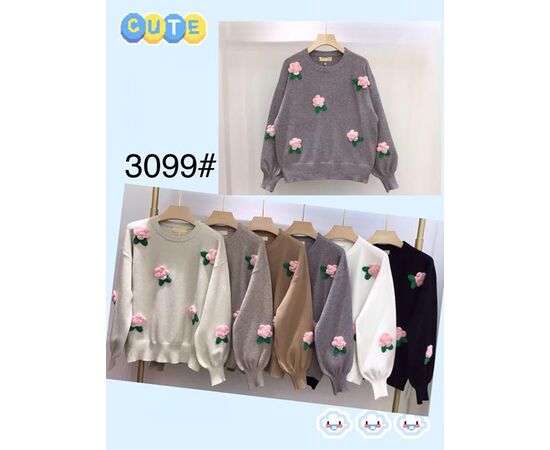 Свитер женский 3049 mix р.48-52 "PALMIRA" недорого оптом от прямого поставщика Фотография Свитер женский 3049 mix р.48-52 "PALMIRA" недорого оптом от прямого поставщика