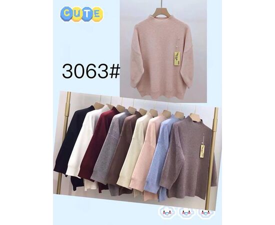 Свитер женский 3063 mix р.48-52 "PALMIRA" недорого оптом от прямого поставщика Фотография Свитер женский 3063 mix р.48-52 "PALMIRA" недорого оптом от прямого поставщика