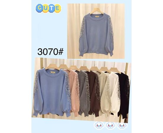 Свитер женский 3070 mix р.48-52 "PALMIRA" недорого оптом от прямого поставщика Фотография Свитер женский 3070 mix р.48-52 "PALMIRA" недорого оптом от прямого поставщика