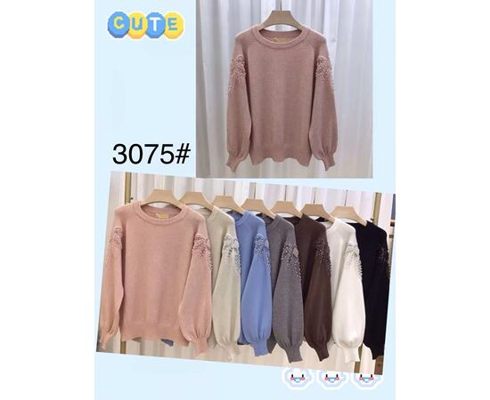 Свитер женский 3075 mix р.48-52 "PALMIRA" недорого оптом от прямого поставщика Фотография Свитер женский 3075 mix р.48-52 "PALMIRA" недорого оптом от прямого поставщика