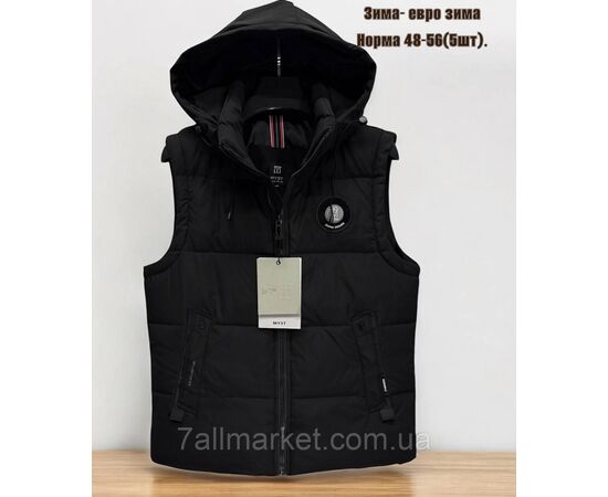 Жилетка мужская евро зима с капюшоном р-ры 48-56 (5цв) "SKAY" купить недорого от прямого поставщика, изображение 3 Фотография Жилетка мужская евро зима с капюшоном р-ры 48-56 (5цв) "SKAY" купить недорого от прямого поставщика, изображение 3