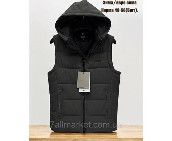 Жилетка мужская евро зима с капюшоном р-ры 48-56 (5цв) "SKAY" купить недорого от прямого поставщика, изображение 3 Фотография Жилетка мужская евро зима с капюшоном р-ры 48-56 (5цв) "SKAY" купить недорого от прямого поставщика, изображение 3