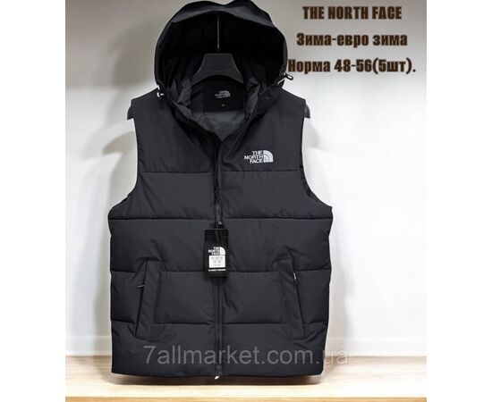 Жилетка мужская евро зима с капюшоном Норт Фейс р-ры 48-56 (2цв) "SKAY" купить недорого от прямого поставщика Фотография Жилетка мужская евро зима с капюшоном Норт Фейс р-ры 48-56 (2цв) "SKAY" купить недорого от прямого поставщика