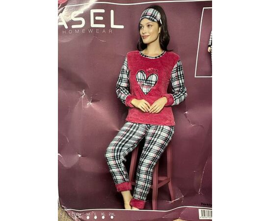 Піжама тепла жіноча 196 red р.M-2XL "SHELLY" недорого оптом від прямого постачальника Піжама тепла жіноча 196 red р.M-2XL "SHELLY" недорого оптом від прямого постачальника