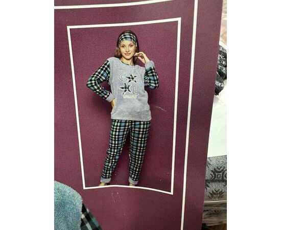 Піжама тепла жіноча HW28 grey р.M-2XL "SHELLY" недорого оптом від прямого постачальника Піжама тепла жіноча HW28 grey р.M-2XL "SHELLY" недорого оптом від прямого постачальника