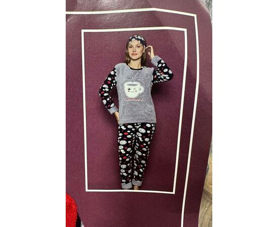 Піжама тепла жіноча HW29 grey р.M-2XL "SHELLY" недорого оптом від прямого постачальника Піжама тепла жіноча HW29 grey р.M-2XL "SHELLY" недорого оптом від прямого постачальника