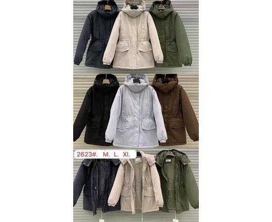 Куртка жіноча зимова KK2623 khaki р.M-XL "Annet" недорого оптом від прямого постачальника Куртка жіноча зимова KK2623 khaki р.M-XL "Annet" недорого оптом від прямого постачальника