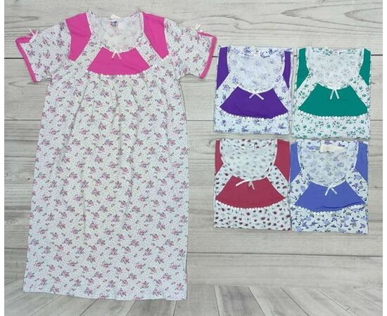 Ночнушка женская YT1018 mix р.48-56 "Annet" недорого оптом от прямого поставщика Фотография Ночнушка женская YT1018 mix р.48-56 "Annet" недорого оптом от прямого поставщика