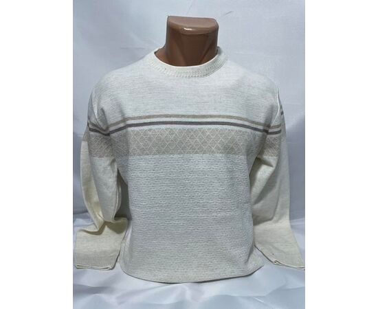 Светр чоловічий SB1370 white р.3XL-5XL "Sabihina" недорого оптом від прямого постачальника Светр чоловічий SB1370 white р.3XL-5XL "Sabihina" недорого оптом від прямого постачальника