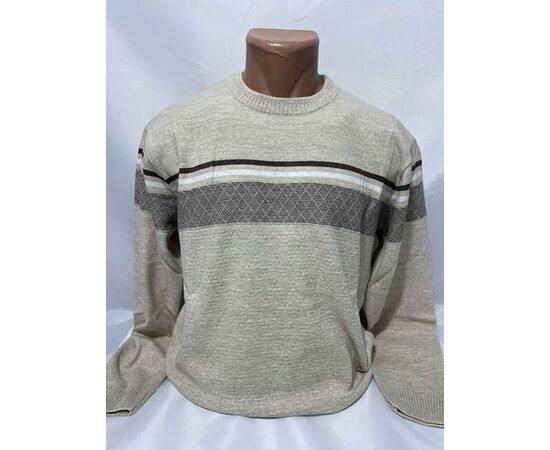 Светр чоловічий SB1371 beige р.3XL-5XL "Sabihina" недорого оптом від прямого постачальника Светр чоловічий SB1371 beige р.3XL-5XL "Sabihina" недорого оптом від прямого постачальника