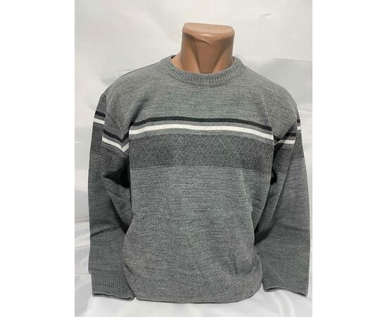 Свитер мужской SB1375 grey р.3XL-5XL "Sabihina" недорого оптом от прямого поставщика Фотография Свитер мужской SB1375 grey р.3XL-5XL "Sabihina" недорого оптом от прямого поставщика