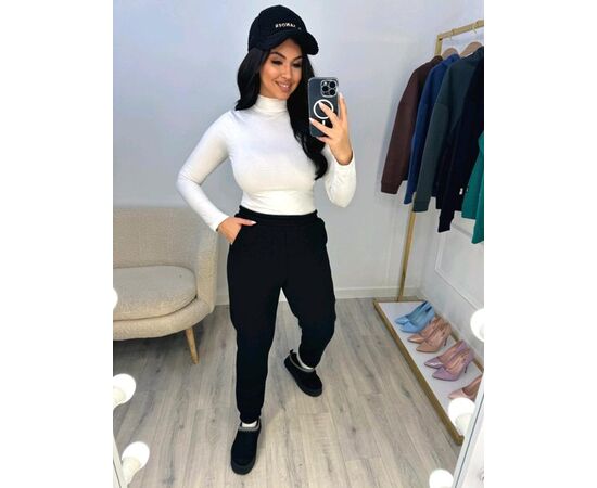 Штани спортивні жіночі теплі 8023 black р.S-XL "Amok" недорого оптом від прямого постачальника Штани спортивні жіночі теплі 8023 black р.S-XL "Amok" недорого оптом від прямого постачальника