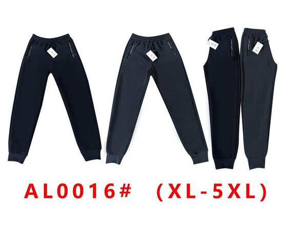 Штаны спортивные мужские утеплённые G9-AL0016 black р.XL-5XL "ZERO" недорого оптом от прямого поставщика Фотография Штаны спортивные мужские утеплённые G9-AL0016 black р.XL-5XL "ZERO" недорого оптом от прямого поставщика