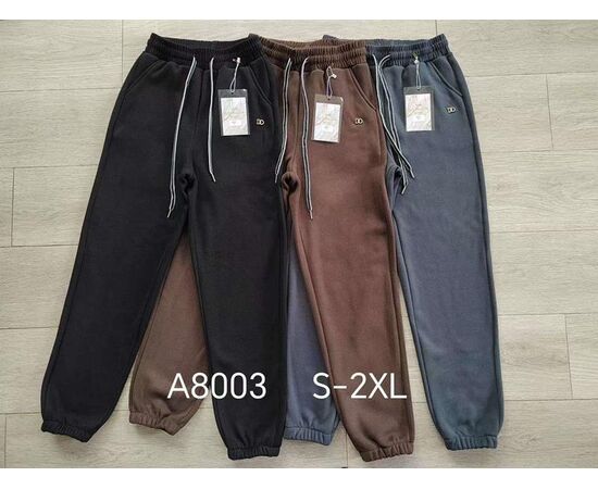 Штаны спортивные женские тёплые G113-A8003 black р.S-2XL "ZERO" недорого оптом от прямого поставщика Фотография Штаны спортивные женские тёплые G113-A8003 black р.S-2XL "ZERO" недорого оптом от прямого поставщика