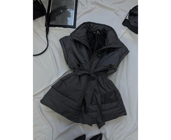 Жилетка женская 9064 black р.42-50 "LINDA" недорого оптом от прямого поставщика Фотография Жилетка женская 9064 black р.42-50 "LINDA" недорого оптом от прямого поставщика