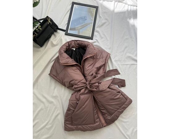 Жилетка женская 9064 brown р.42-50 "LINDA" недорого оптом от прямого поставщика Фотография Жилетка женская 9064 brown р.42-50 "LINDA" недорого оптом от прямого поставщика