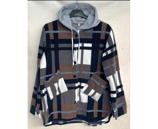 Рубашка женская IB726 grey р.42-50 "iBamBino" недорого оптом от прямого поставщика Фотография Рубашка женская IB726 grey р.42-50 "iBamBino" недорого оптом от прямого поставщика