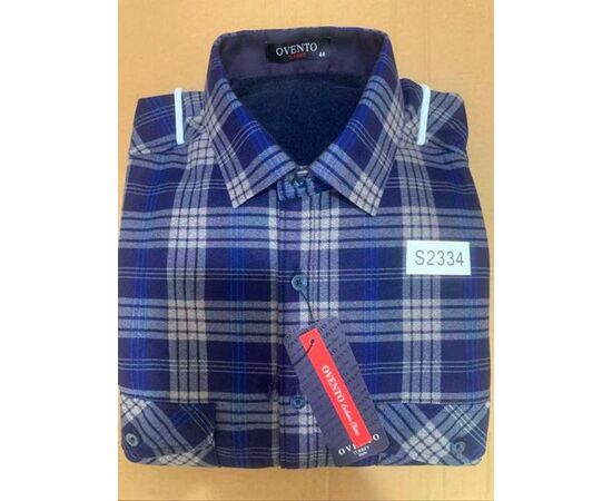 Рубашка мужская тёплая S2334 navy р.40-46 "iBamBino" недорого оптом от прямого поставщика Фотография Рубашка мужская тёплая S2334 navy р.40-46 "iBamBino" недорого оптом от прямого поставщика