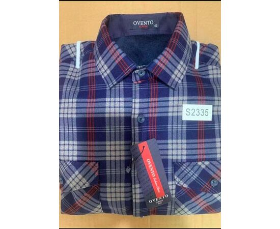 Рубашка мужская тёплая S2335 navy р.40-46 "iBamBino" недорого оптом от прямого поставщика Фотография Рубашка мужская тёплая S2335 navy р.40-46 "iBamBino" недорого оптом от прямого поставщика