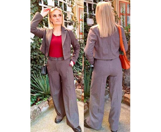 Костюм жіночий 6129 brown р.36-42 "H&S" недорого оптом від прямого постачальника Костюм жіночий 6129 brown р.36-42 "H&S" недорого оптом від прямого постачальника