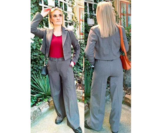 Костюм жіночий 6129 grey р.36-42 "H&S" недорого оптом від прямого постачальника Костюм жіночий 6129 grey р.36-42 "H&S" недорого оптом від прямого постачальника